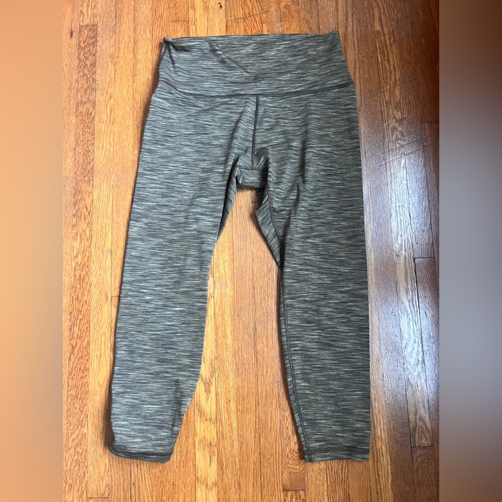Athleta size 1x transcend textured 7/8 green leggings